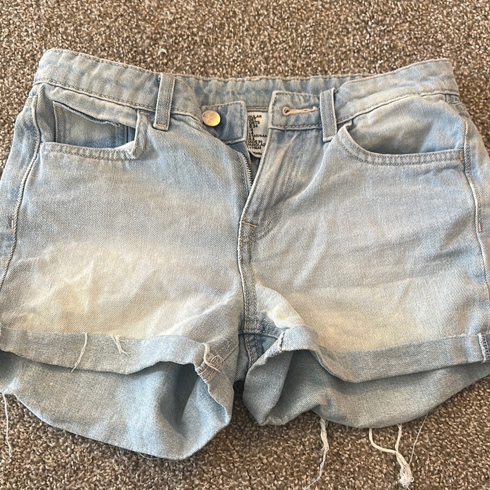 Light Blue Denim Shorts H&M